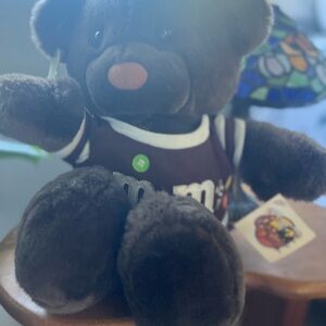 VINTAGE 1987 MARS M&M's Chocolate Chums NIBBLEBITS BEAR Plush STUFFED Toy